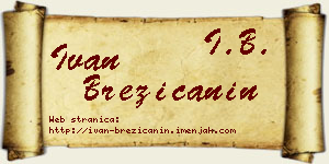 Ivan Brezičanin vizit kartica